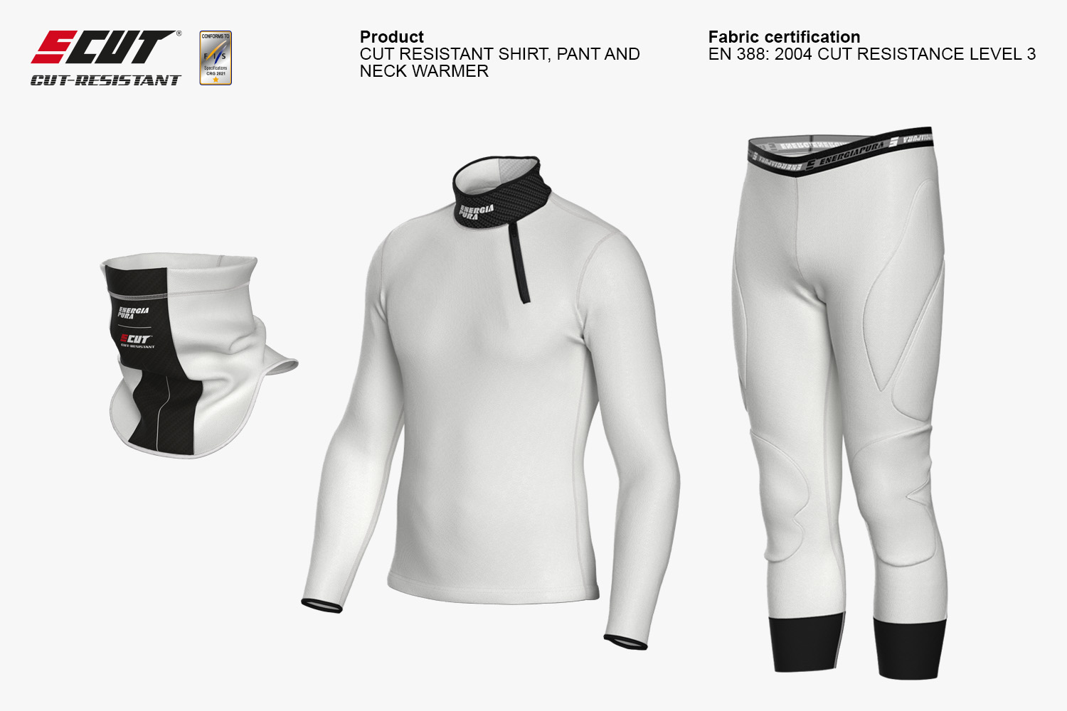 Cut-Resistant Underwear for Alpine Skiers