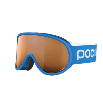 Goggles POC Pocito Retina Fluorescent Blue/Partly Sunny Light Orange - 2024/25