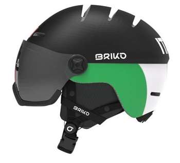 Helmet BRIKO Teide Visor Italia FISI Matt Black/White - 2022/23