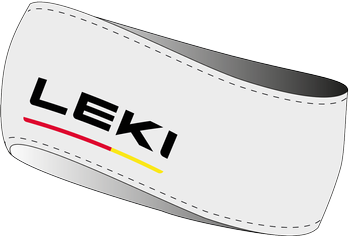 LEKI 4-Season Headband Light Grey/Black - 2022