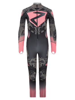 Racesuit Ziener RCE Racesuit Padded Junior Black Foggy Print Pink Vanilla - 2023/24