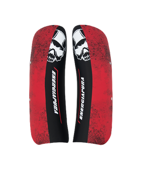 Shin Guards Energiapura Shingurads Racing Senior Black/White Skull/Red - 2024/25