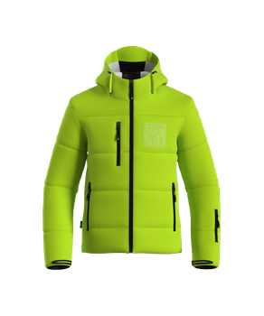 Ski jacket ENERGIAPURA Ilanz SR Acid Green/Black - 2023/24