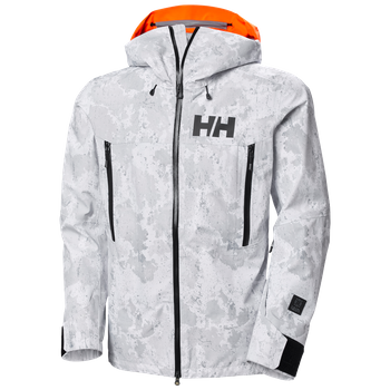 Ski jacket Helly Hansen Sogn Shell 2.0 Jacket Grey Fog Snow Camo Aop - 2024/25