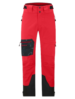 Ski pants Ziener Tewes Full-Zip Man Red Black Foggy - 2024/25