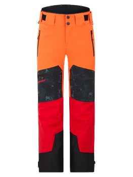 Ski pants Ziener Tewes Full-Zip Teamwear Lady Red Orange Pop - 2024/25