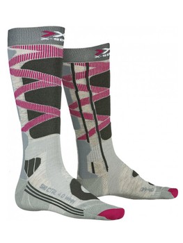 Ski socks X-SOCKS Ski Control 4.0 Women Grey Melange/Charcoal - 2022/23