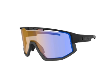Sunglasses BLIZ Fusion Nano Nordic Light Matt Black/Coral Orange Blue