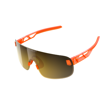 Sunglasses POC Elicit Fluorescent Orange Translucent - 2023/24