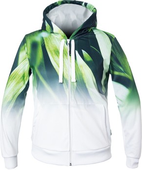 Sweatshirt ENERGIAPURA Sweatshirt Full Zip With Hood Kalmar Life Leaves/White Lady - 2022/23