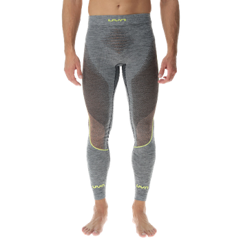 Thermal underwear UYN Man Ambityon UW Pants Long Black Melange/Atlantic/Orange Shiny - 2023/24