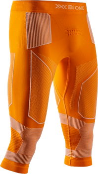 Thermal underwear X-Bionic Energy Accumulator Light Pants 3/4 Men Blazing Orange/Arctic White - 2024/25