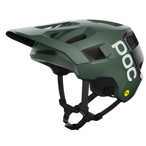 Bicycle helmet POC Kortal Race MIPS Epidote Green/Uranium Black Metallic/Matt - 2022