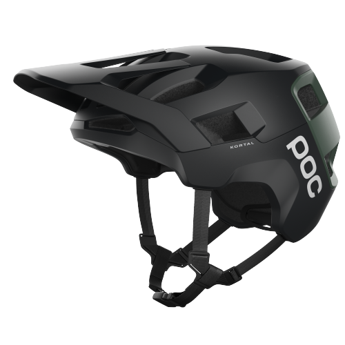 Bicycle helmet POC Kortal Uranium Black/Epidote Green Metallic/Matt - 2024