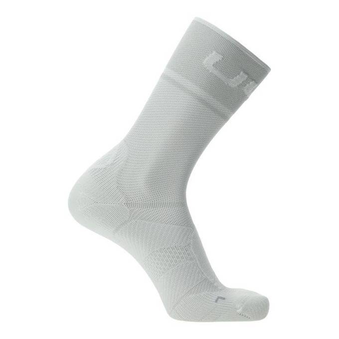 Cycling Socks UYN Man Cycling One Light White/Silver- 2023