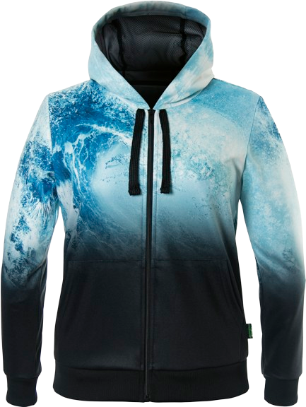 ENERGIAPURA Sweatshirt Full Zip With Hood Kalmar Life Wave - 2022/23