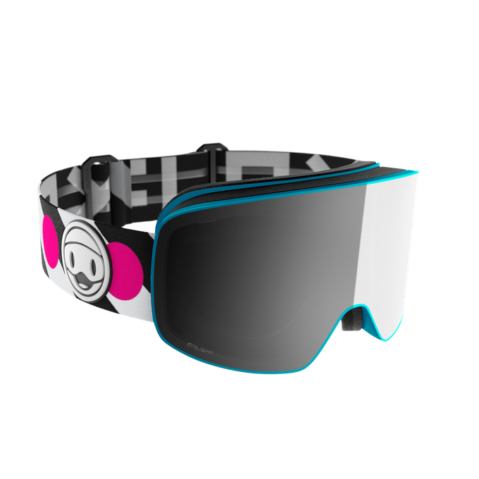 Goggles Flaxta Prime Junior Flaxta Blue/Bright Pink - 2023/24