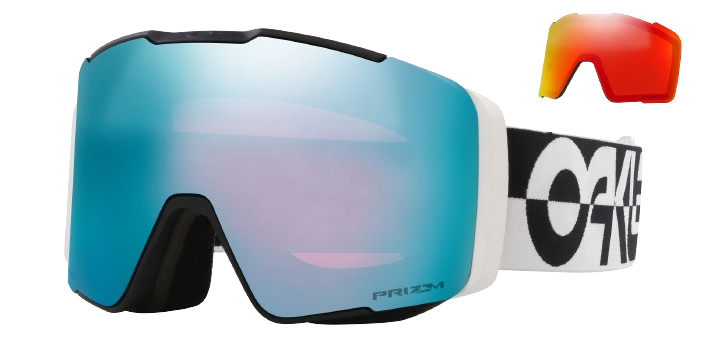 Goggles Oakley Line Miner Pro L Black White Duality Prizm Sapphire + spare lenses Prizm Torch - 2024/25