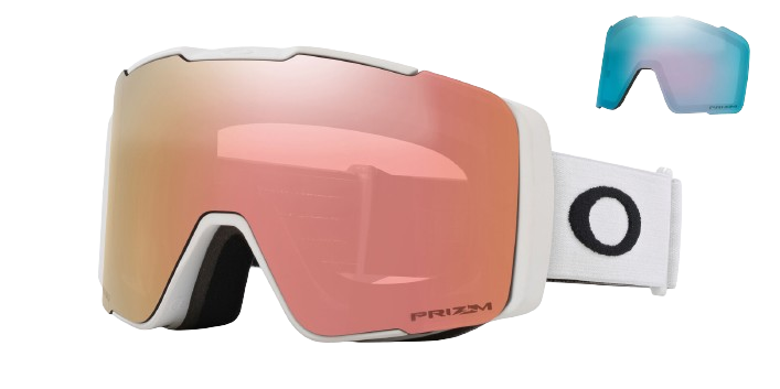 Goggles Oakley Line Miner Pro M Matte White Prizm Rose Gold + spare lenses Prizm Sapphi - 2024/25