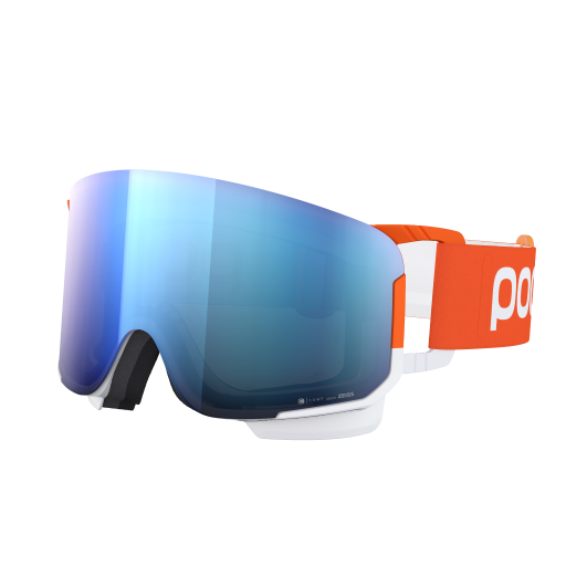 Goggles POC Nexal Mid Clarity Comp Fluorescent Orange/Hydrogen White/Spektris Blue - 2022/23
