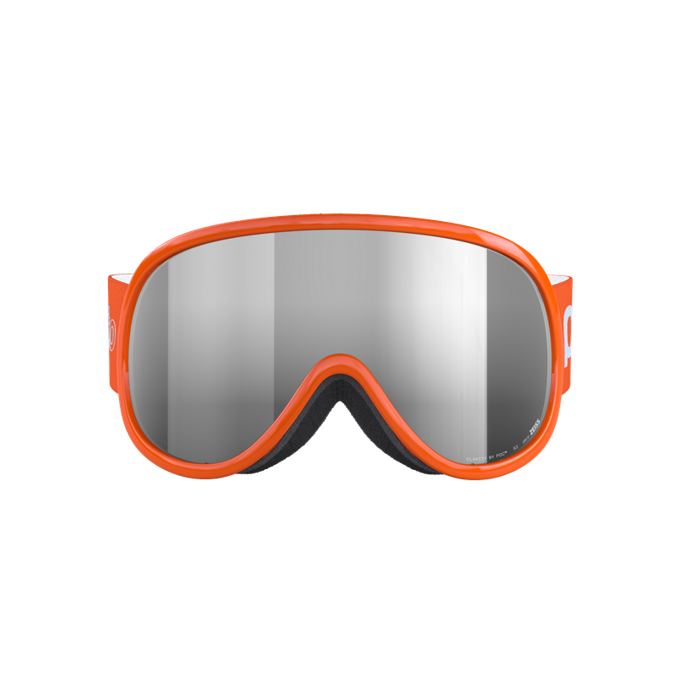 Goggles POC Pocito Retina Fluorescent Orange/Partly Sunny Silver - 2024/25