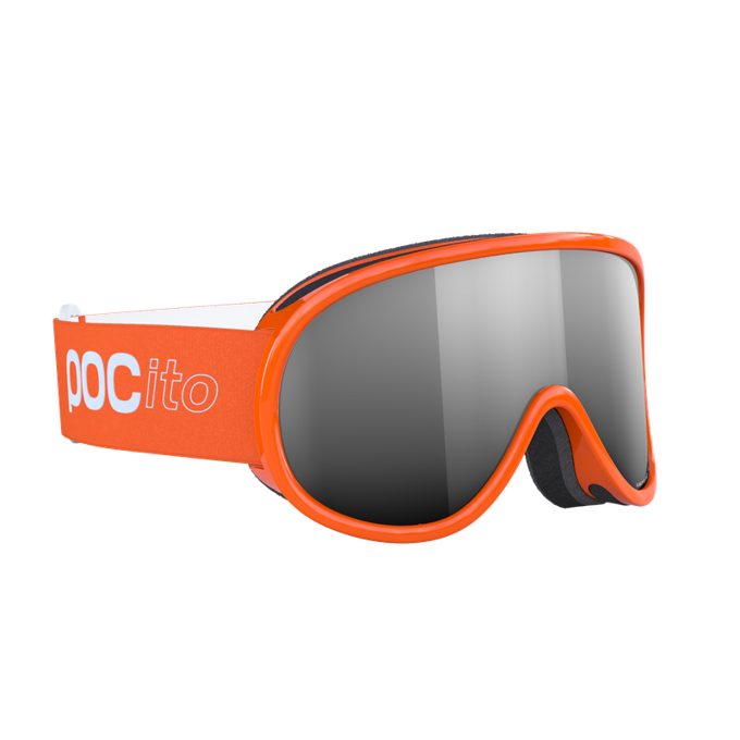 Goggles POC Pocito Retina Fluorescent Orange/Partly Sunny Silver - 2024/25