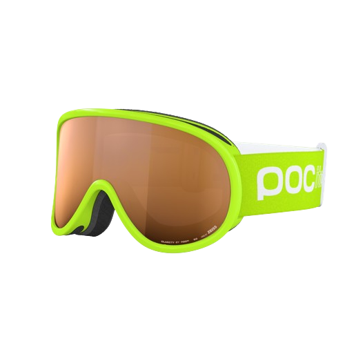 Goggles POC Pocito Retina Fluorescent Yellow/Green/Partly Sunny Light Orange - 2024/25