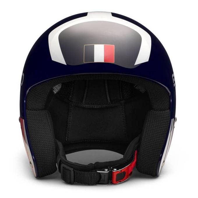 Helmet BRIKO Vulcano FIS 6.8 France Shiny Tangaroa Blue/White - 2022/23