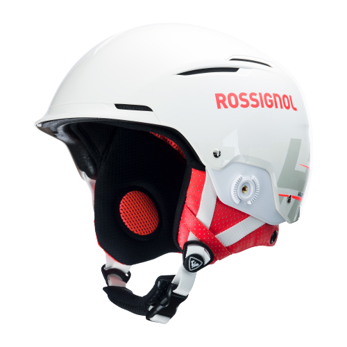 Helmet Rossignol Hero Slalom Impacts White + Chinguard - 2024/25