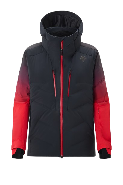 Insulated jacket Descente Hybrid Down Jacket Black Electric Red - 2024/25