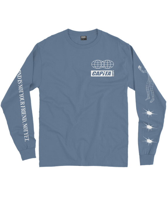 Long Sleeve Shirt Capita Friend Long Sleeve Tee Slate Blue - 2024/25