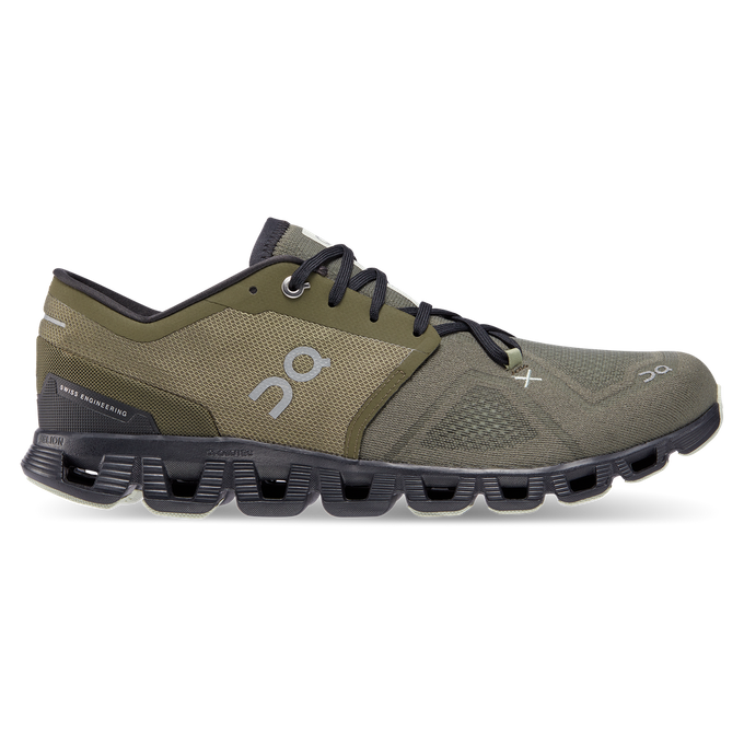 Men shoes On Running Cloud X 3 Olive/Reseda