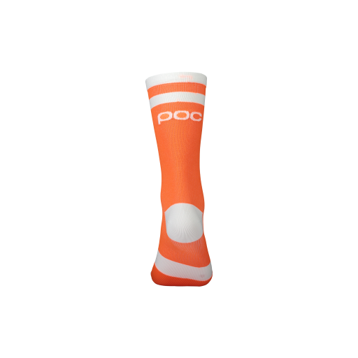 POC Lure MTB Sock Long Zink Orange/Hydrogen White - 2022