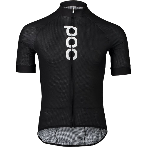 POC M's Essential Road Logo Jersey  Uranium Black/Hydrogen White - 2024