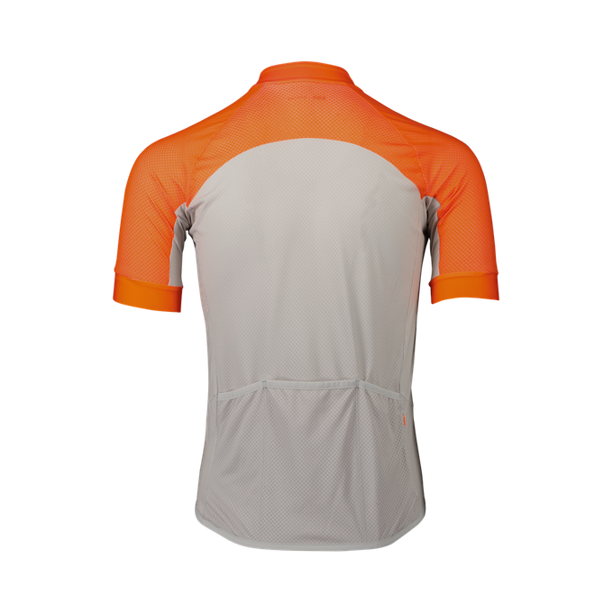 POC M's Essential Road Logo Jersey Zink Orange/Granite Grey - 2024