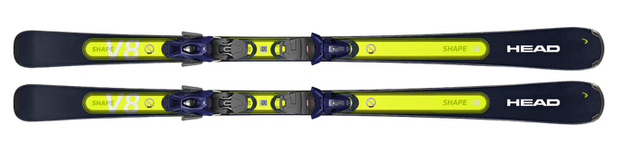 Ski HEAD V-Shape E-V8 + PR 11 GW Dark Blue Brake 85 mm [G] - 2023/24