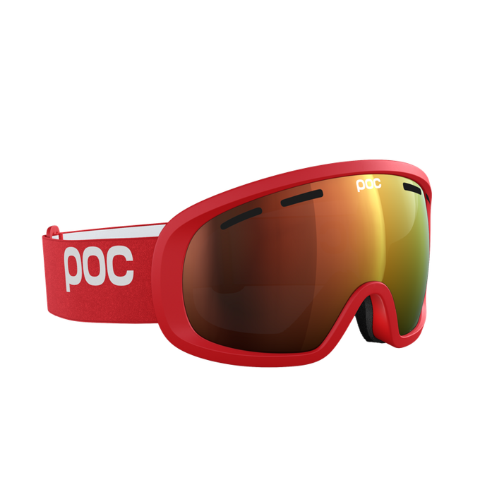 Ski goggles POC Fovea Mid Prismane Red/Partly Sunny Orange - 2024/25