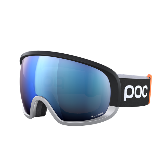 Ski goggles POC Fovea Mid Race Uranium Black/Argentite Silver/Partly Sunny Blue - 2023/24