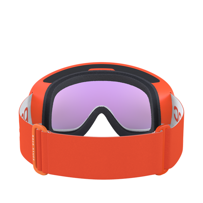 Ski goggles POC Fovea Race Zink Orange/Hydrogen White/Partly Sunny Blue - 2023/24