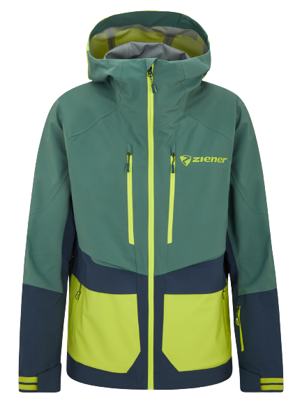 Ski jacket Ziener Trivor Man Padded Dark Navy Lime - 2024/25