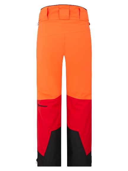 Ski pants Ziener Tewes Full-Zip Junior Teamwear Red Orange Pop - 2024/25