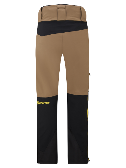 Ski pants Ziener Tewes Full-Zip Man Black Mustard - 2024/25