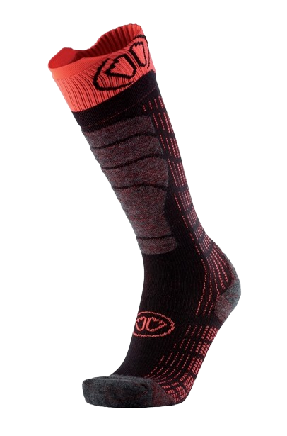 Ski socks Sidas Ski Comfort Black/Orange - 2024/25