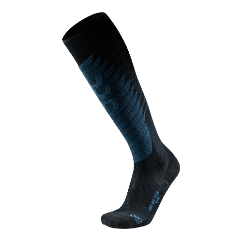 Ski socks UYN Man Ski One Biotech Black/Blue - 2024/25