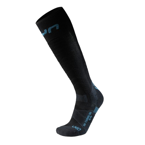 Ski socks UYN Man Ski Touring One Bio Socks Black/Blue - 2024/25