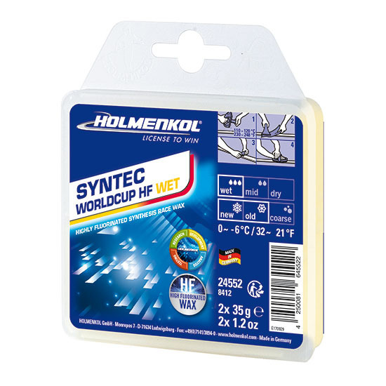 Ski wax HOLMENKOL Syntec Worldcup HF Wet  2x35g