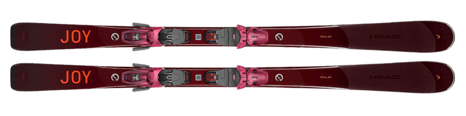 Skis HEAD E-Total Joy + Joy 11 GW SLR Red/Dark Red - 2023/24