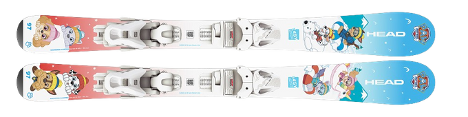 Skis HEAD Paw Patrol Jrs + Jrs 4.5 GW CA Solid White/White Brake [I] 80 mm - 2024/25