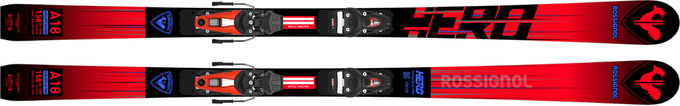 Skis Rossignol Hero Athlete GS Pro + Nx 10 GW B73 Hot Red - 2023/24