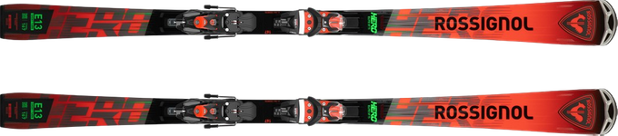 Skis Rossignol Hero Elite ST TI + Nx 12 Konect GW B80 Black Hot Red - 2024/25